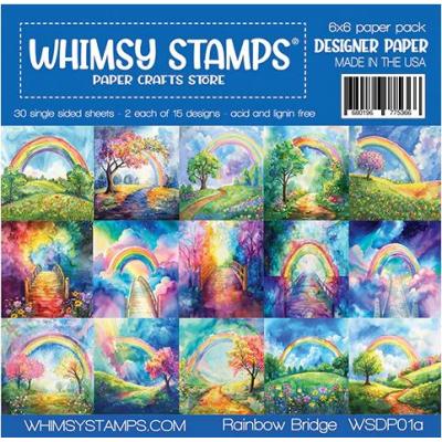 Whimsy Stamps Paper Pack - Rainbow Bridge